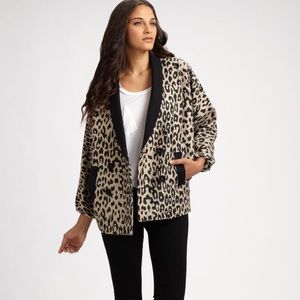 Loeffler Randall Combo Leopard Blazer